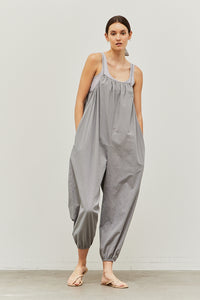 100% Cotton Gray Jumpsuit from The King Kouture Spring/Summer 2022