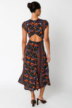 Load image into Gallery viewer, Ethnic Printed Black Midi Dress from The King Kouture
