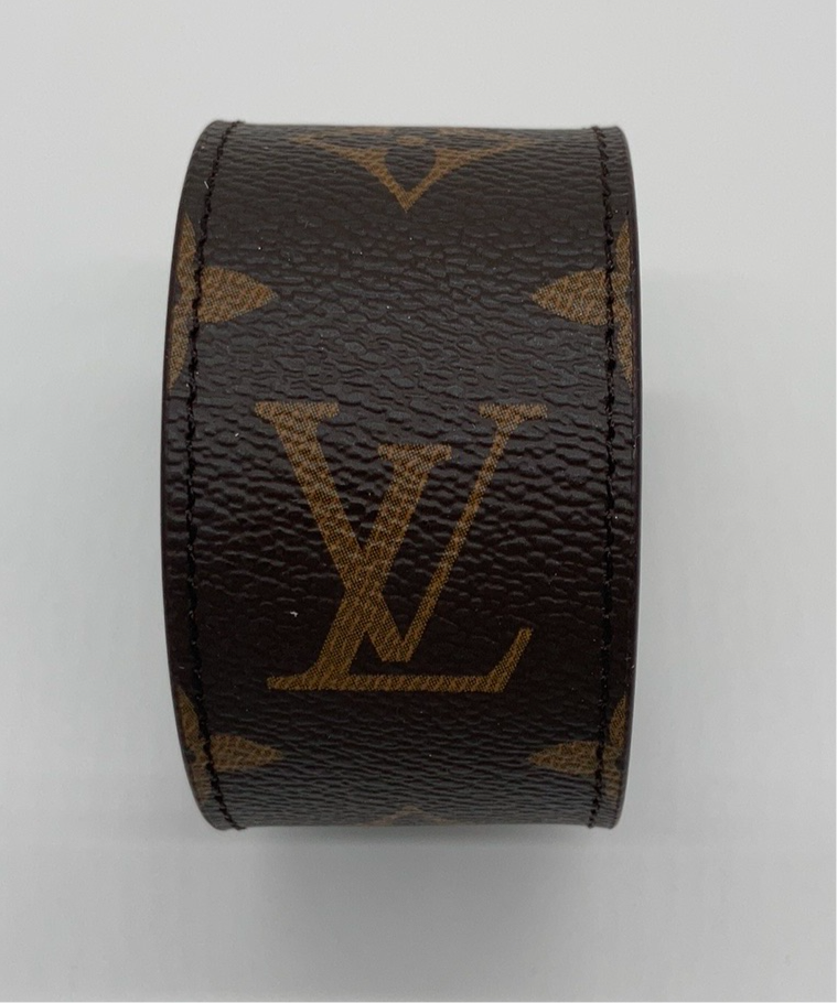 Upcycled Hand Made Adjustable LV Cuff Bracelet