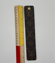 Load image into Gallery viewer, Upcycled Hand Made Adjustable LV Cuff Bracelet
