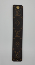 Load image into Gallery viewer, Upcycled Hand Made Adjustable LV Cuff Bracelet
