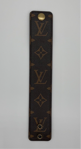Upcycled Hand Made Adjustable LV Cuff Bracelet