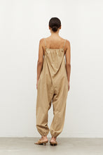 Load image into Gallery viewer, Mod Oversized 100% Cotton Jumpsuit Tan S/M/L
