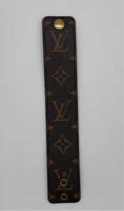 Upcycled Hand Made Adjustable LV Cuff Bracelet