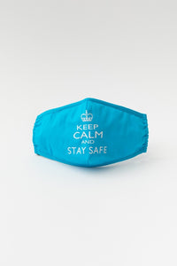 Keep Calm Stay Safe Cotton Adjustable Face Mask