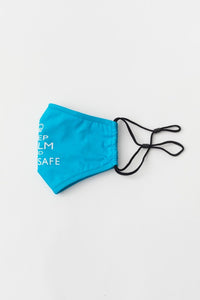 Keep Calm Stay Safe Cotton Adjustable Face Mask
