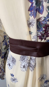 Vegan PU Leather Obi Wrap Belt  Black, Brown, Gold One Size