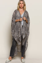 Load image into Gallery viewer, POL Sheer Kimono Snake Print Kimono At The King Kouture
